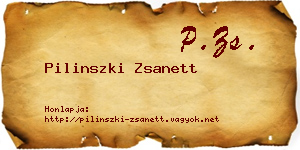 Pilinszki Zsanett névjegykártya